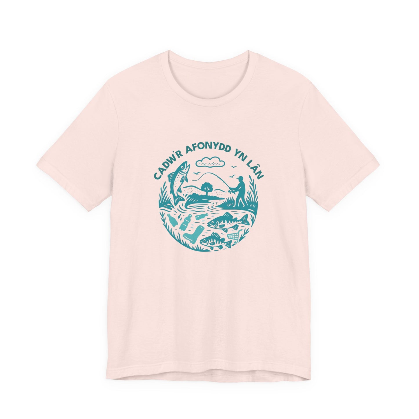 'Cadw’r Afonydd Yn Lan' Welsh River Conservation T‑Shirt