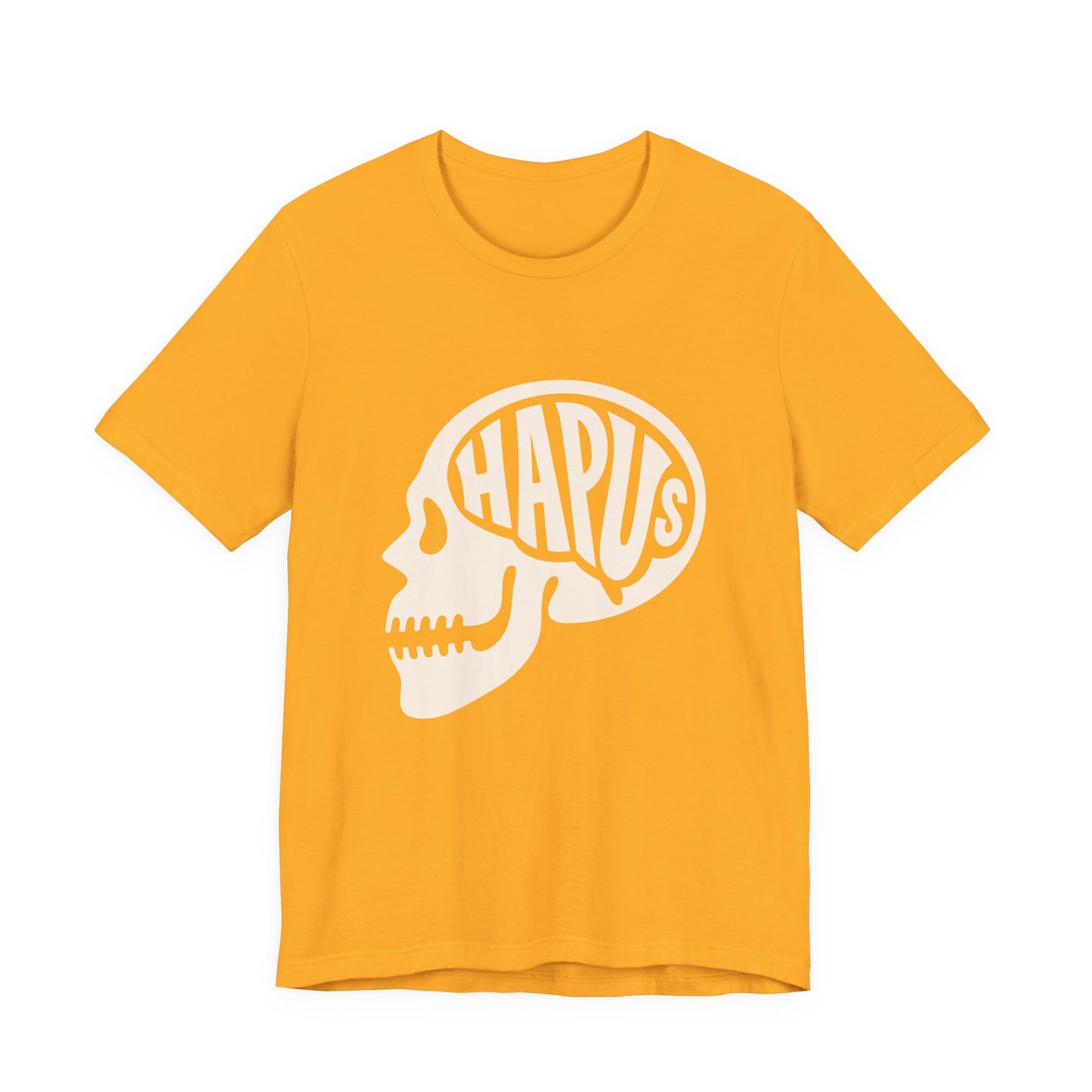 Hapus Skull Graphic Tee —Happy Brain Welsh T‑Shirt