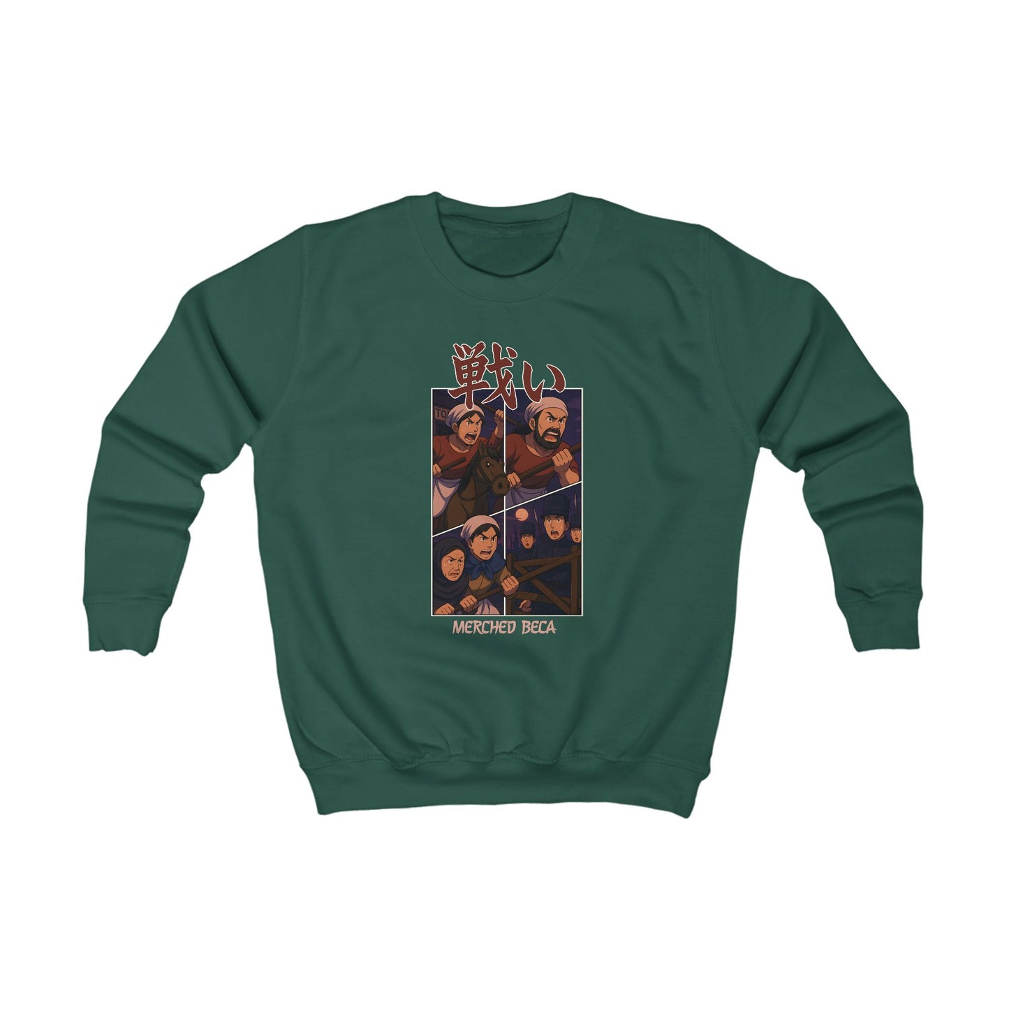 Kids "Merched Beca" Anime Crewneck (Rebecca Riots)