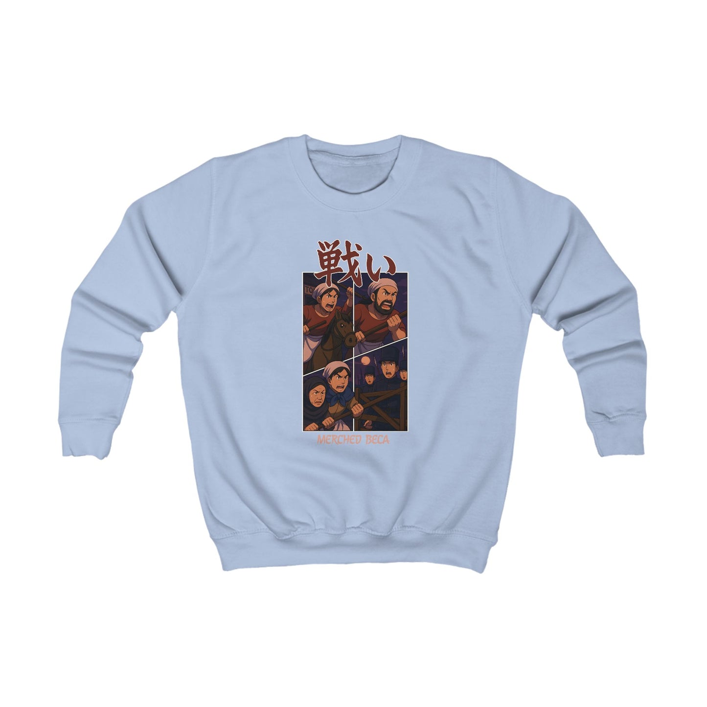 Kids "Merched Beca" Anime Crewneck (Rebecca Riots)