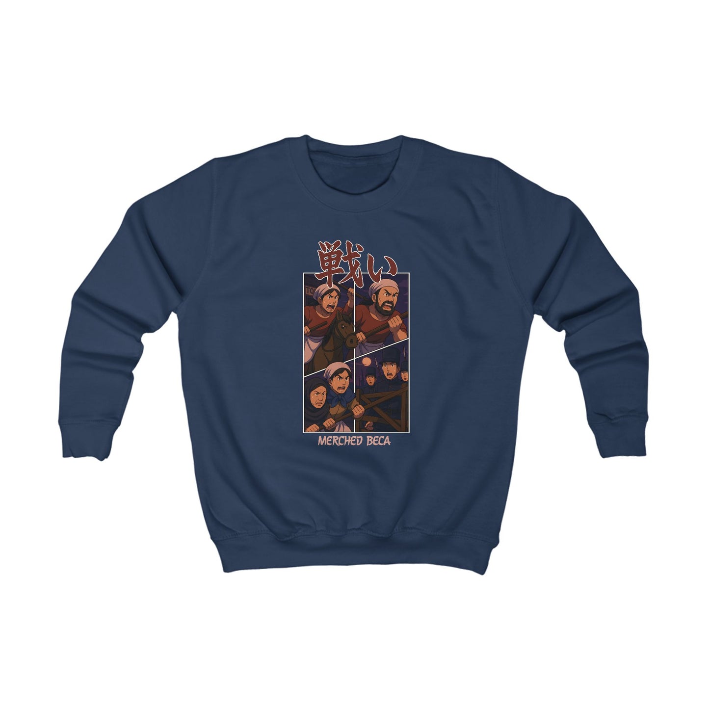 Kids "Merched Beca" Anime Crewneck (Rebecca Riots)