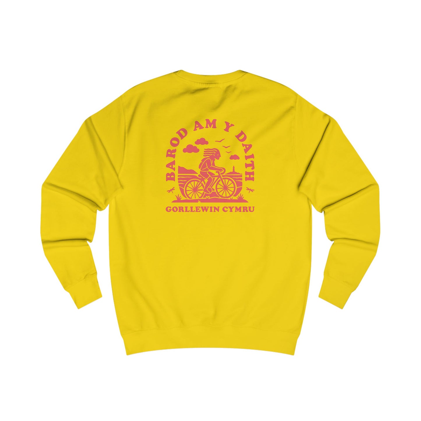 West Wales Cycling Unisex Sweatshirt (Double Sided) - 'Barod Am Y Daith'