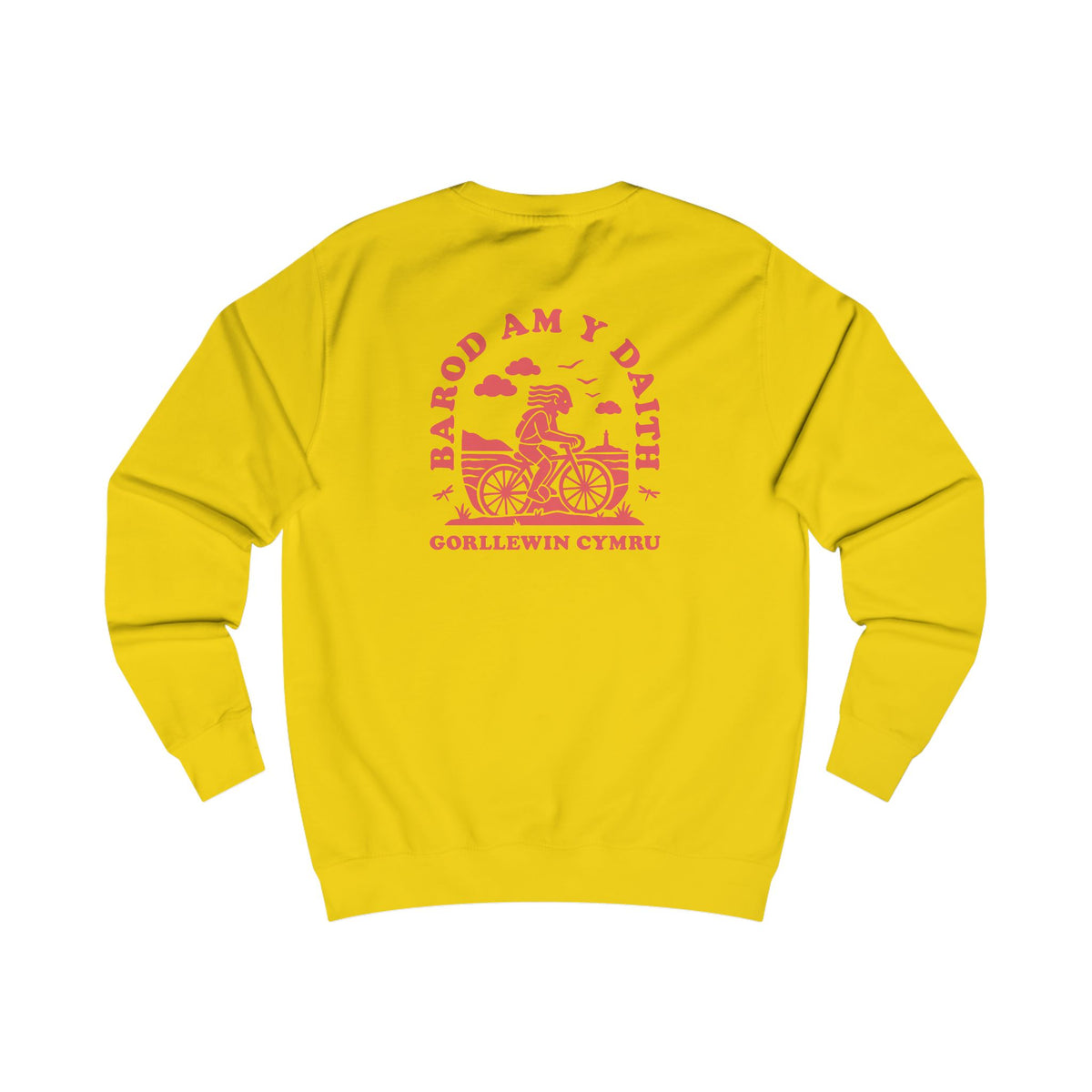 West Wales Cycling Unisex Sweatshirt (Double Sided) - 'Barod Am Y Daith'
