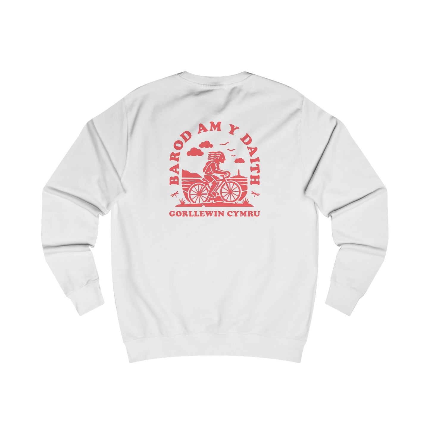West Wales Cycling Unisex Sweatshirt (Double Sided) - 'Barod Am Y Daith'