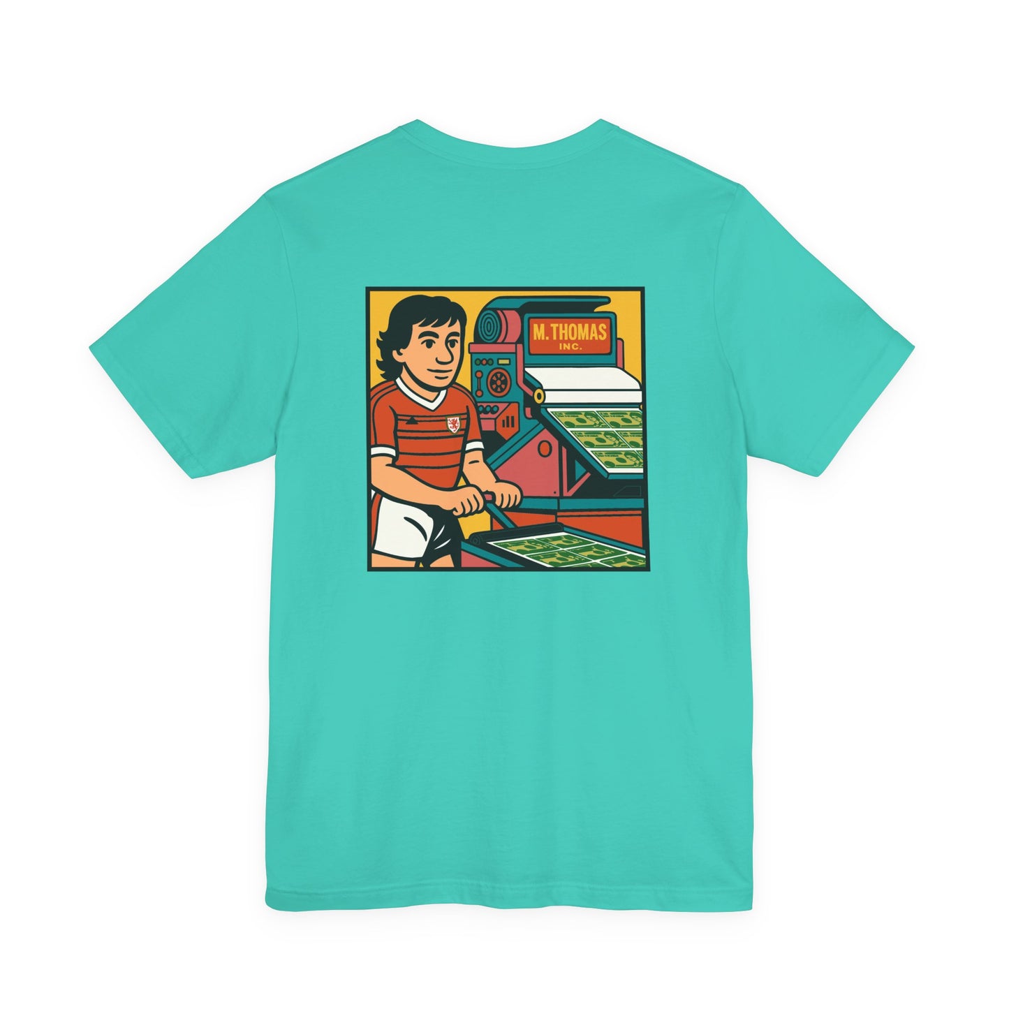 Mickey Thomas 'Magic Money Machine' - Retro Wales Kit Unisex T-Shirt (Double Sided)