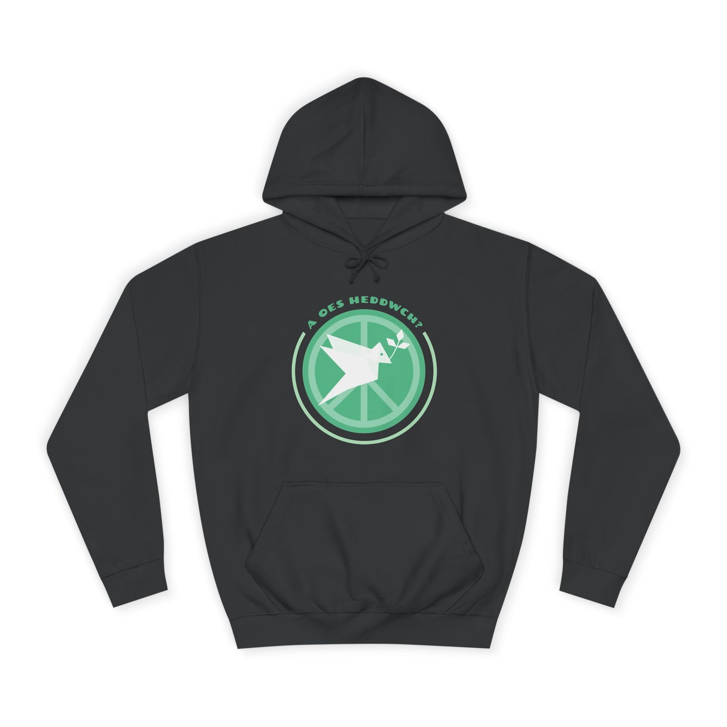 'A Oes Heddwch?' Retro Unisex Hoodie