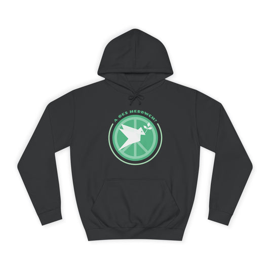 'A Oes Heddwch?' Retro Unisex Hoodie