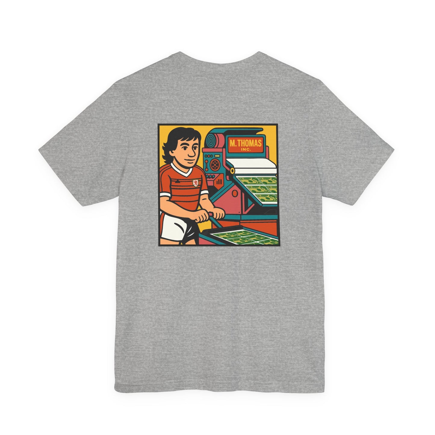 Mickey Thomas 'Magic Money Machine' - Retro Wales Kit Unisex T-Shirt (Double Sided)