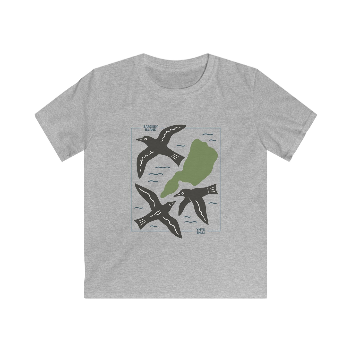 Kids Bardsey Island Seabird T-Shirt (Coastal Nature Shirt)