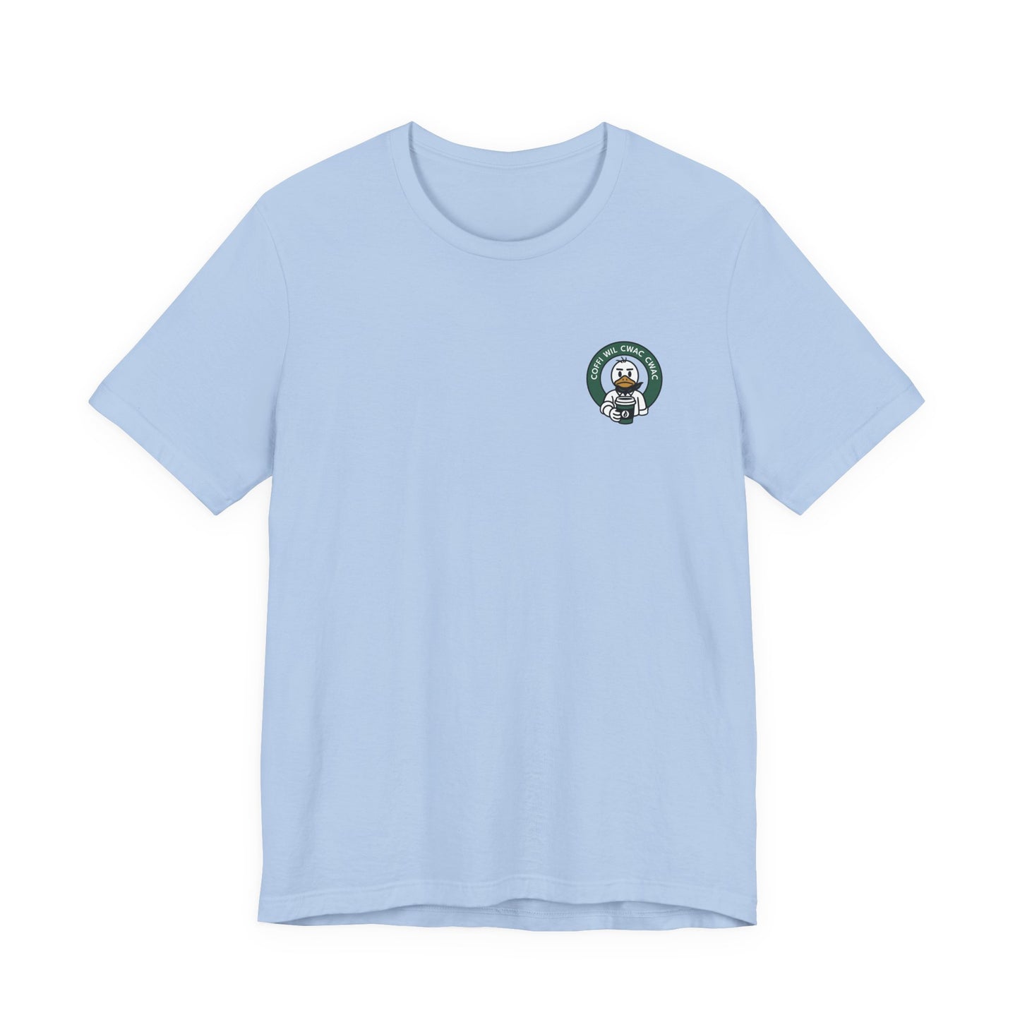 Wil Cwac Cwac Coffee Unisex T-shirt - Retro Cafe T-Shirt (Double Sided)