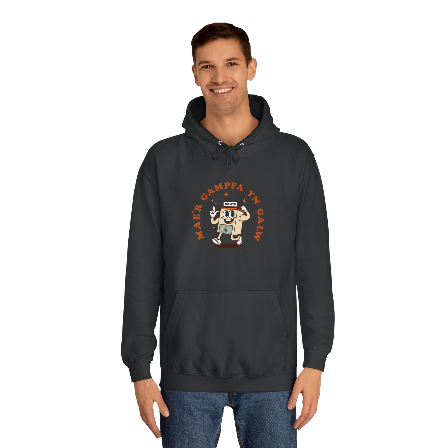 'Gampfa Yn Galw' Unisex Retro Gym Hoodie