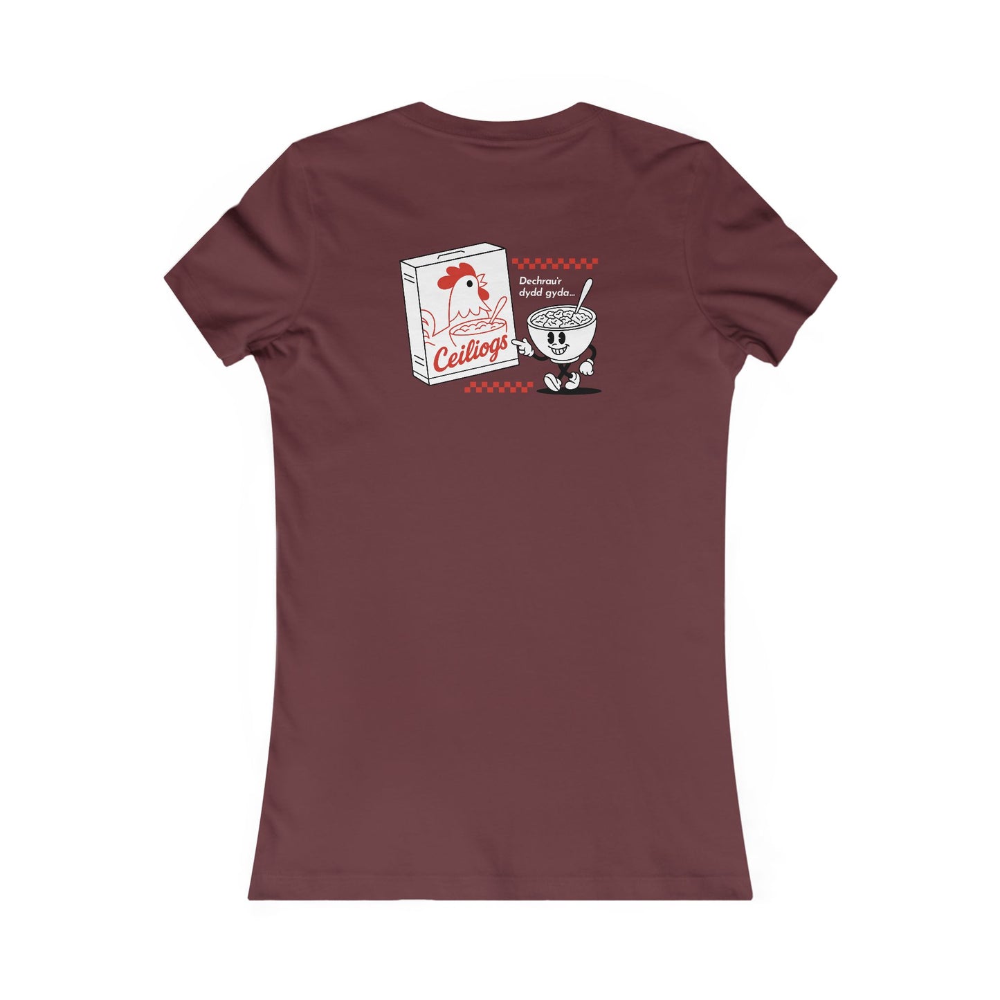 Women's Retro Cereal Tee - 'Ceiliogs'