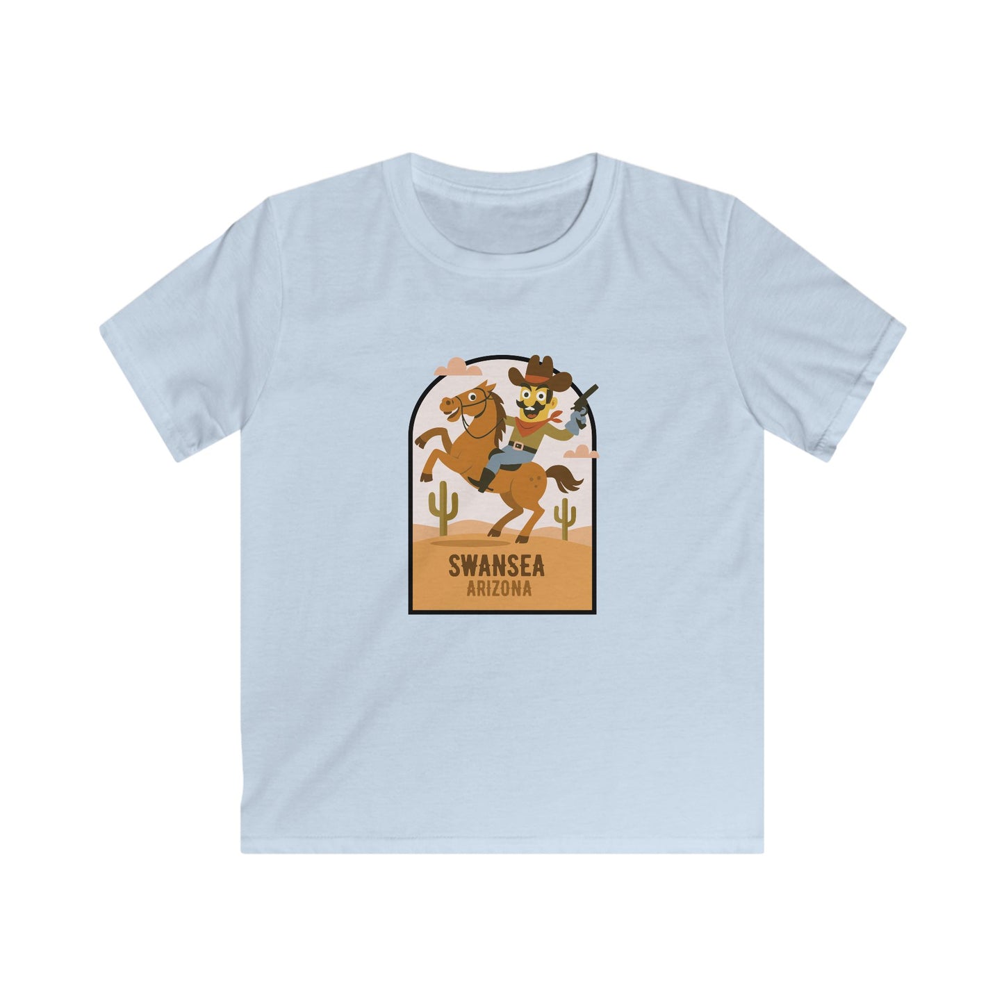 Swansea Arizona Retro Cowboy Kids T-Shirt