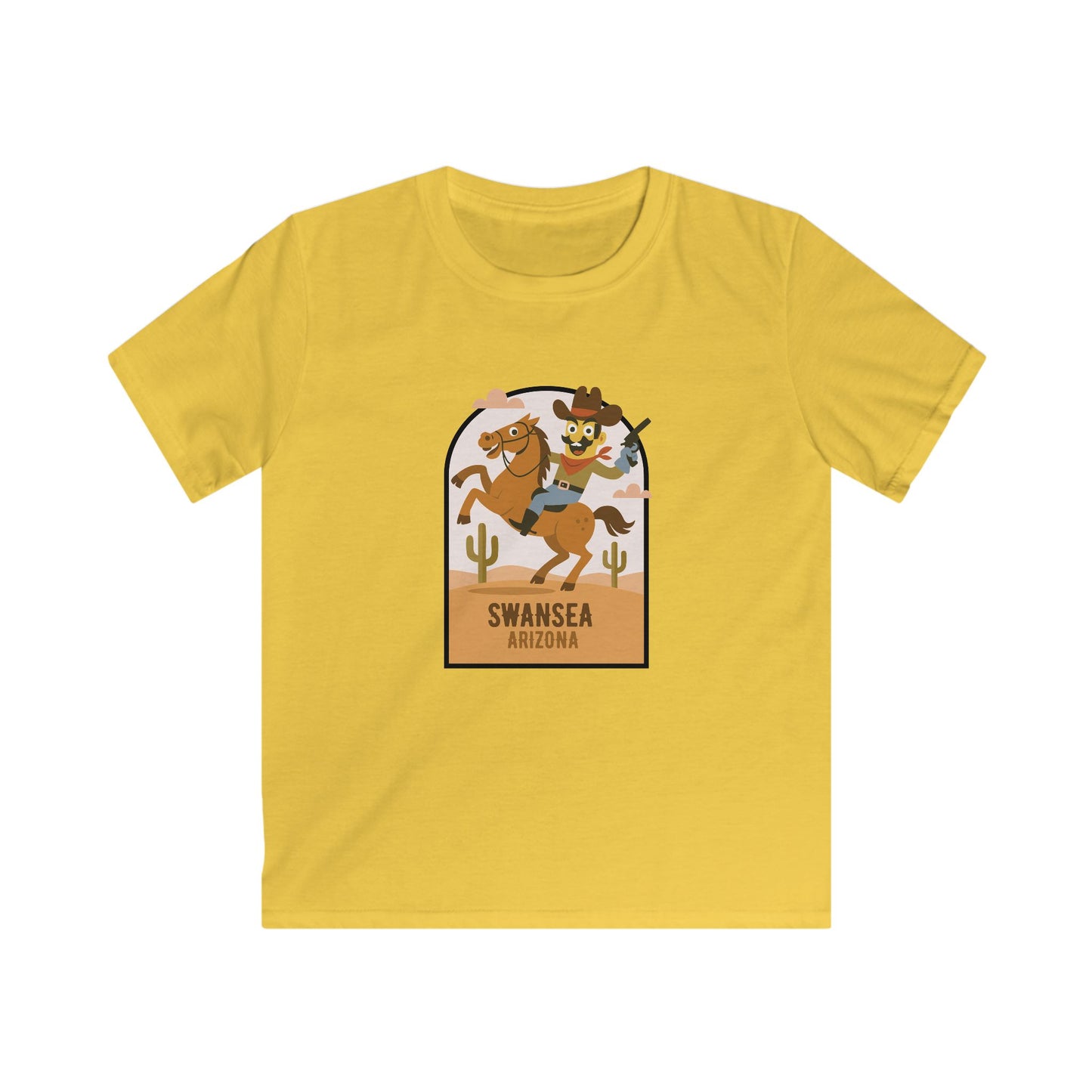 Swansea Arizona Retro Cowboy Kids T-Shirt