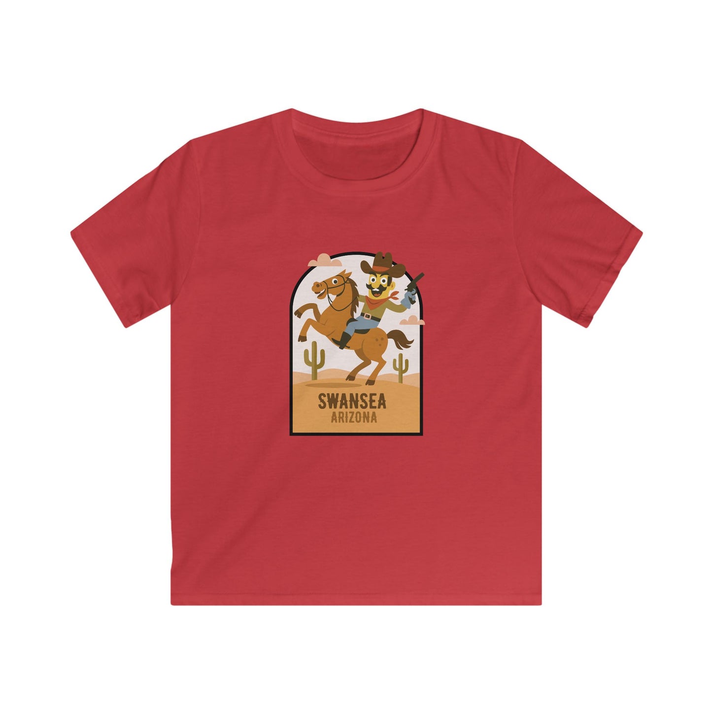 Swansea Arizona Retro Cowboy Kids T-Shirt