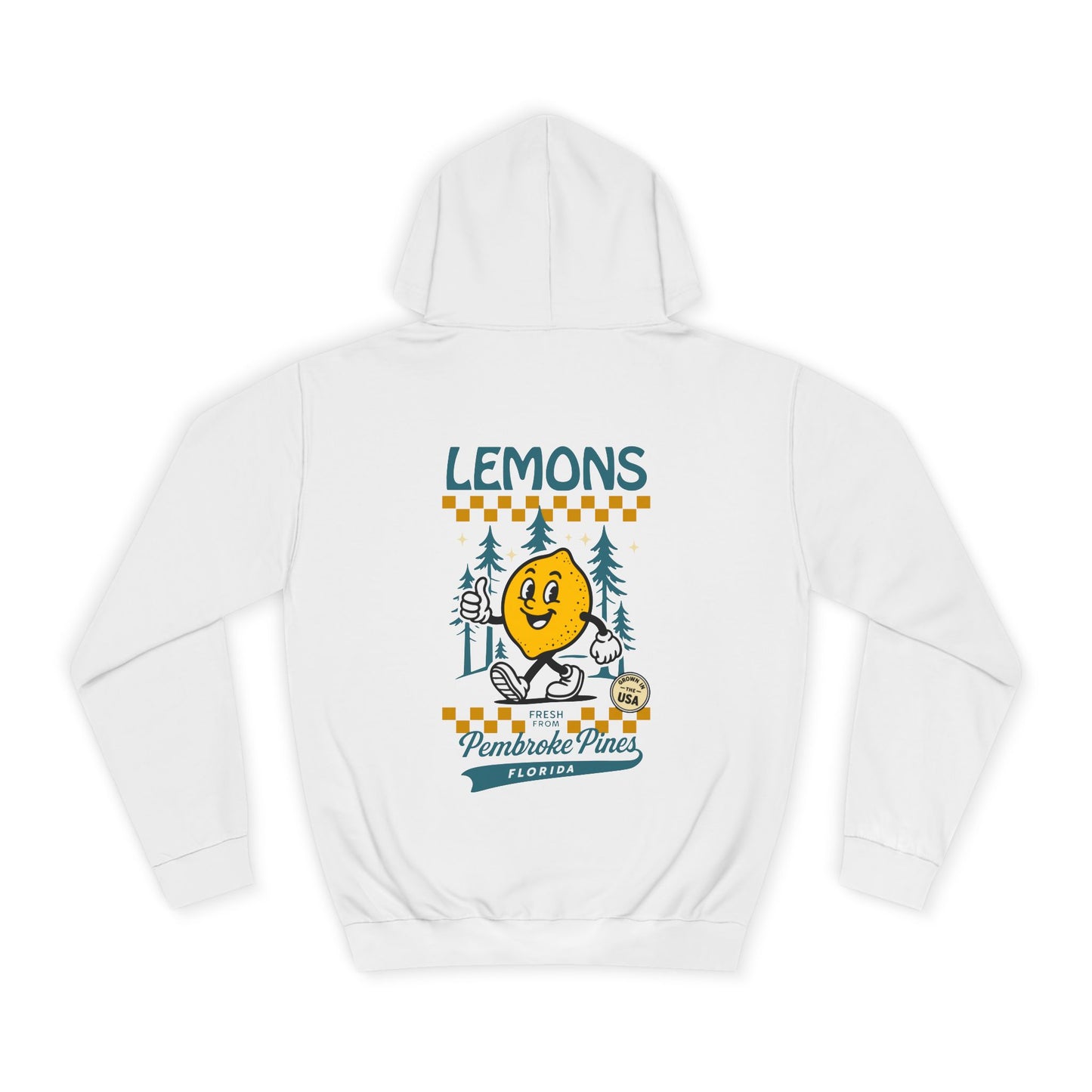 Retro Lemons Unisex Hoodie (Double Sided)