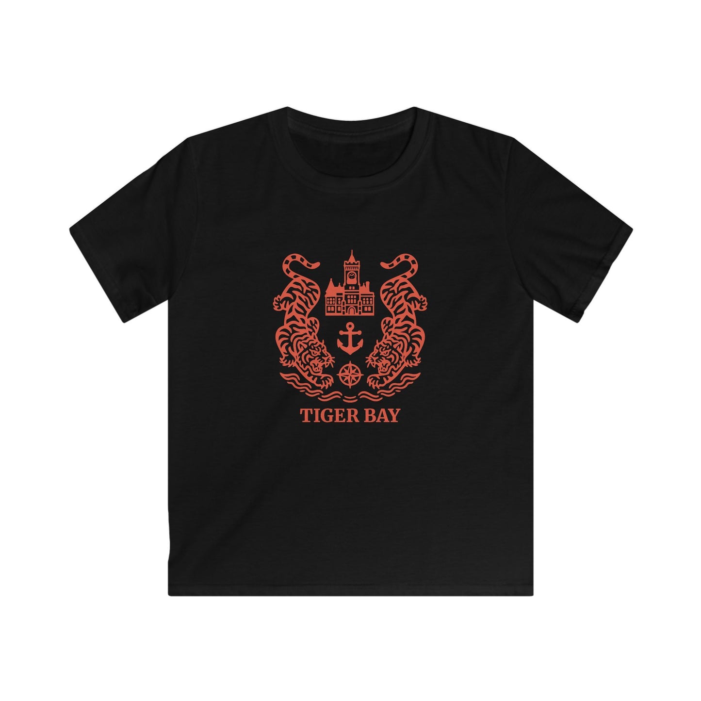 Kids Retro Tiger Bay T-Shirt - Caerdydd