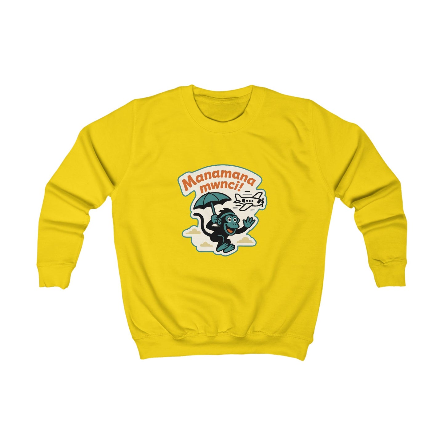 Kids Welsh Skydiving Monkey Jumper - "Manamana Mwnci"