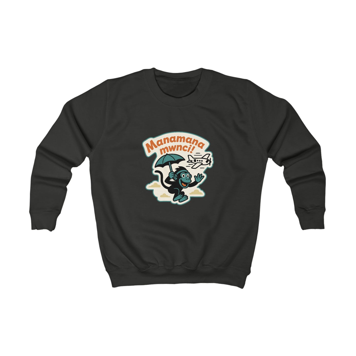 Kids Welsh Skydiving Monkey Jumper - "Manamana Mwnci"
